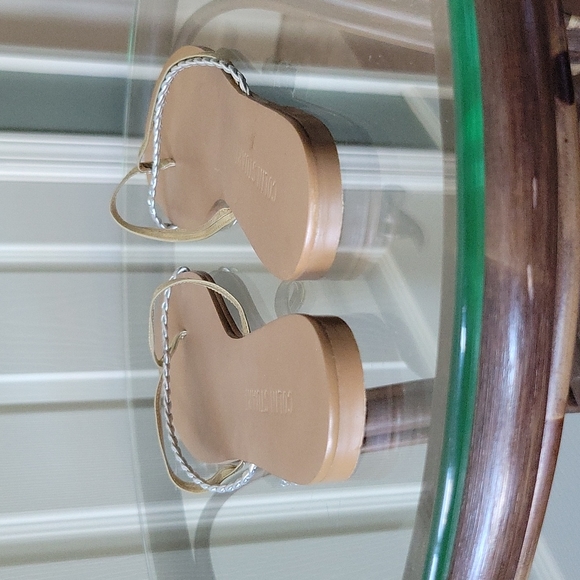 Colin Stuart Gold and Silver Flip Flops - Picture 5 of 7